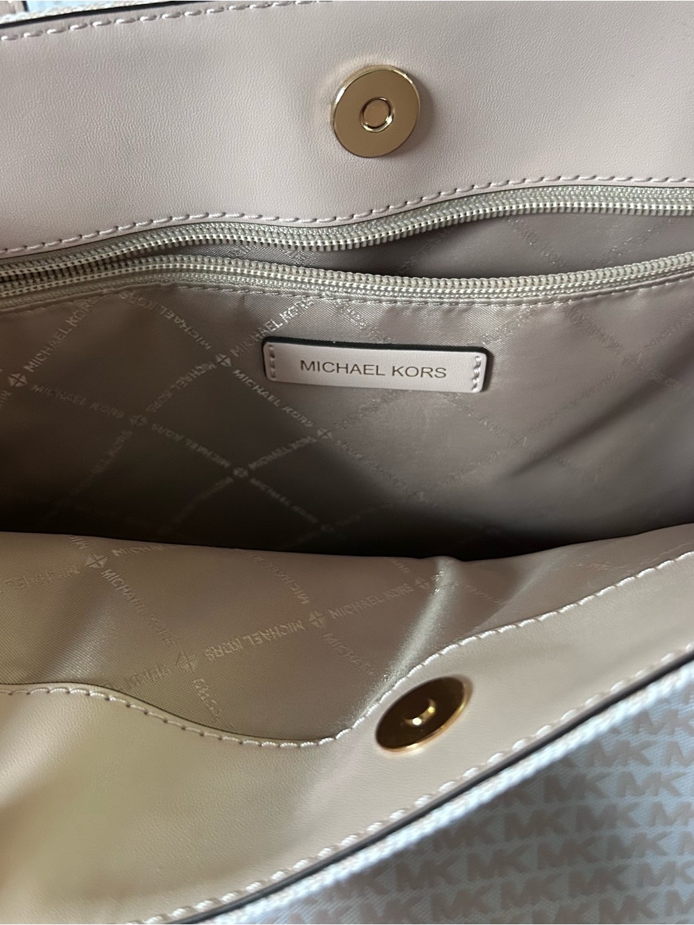 Michael Kors Large Signature Logo Tote with Branded Strap Blush Pink NWOT - Picture 8 of 12